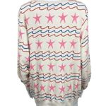 Wildfox Sea Stars & Stripes Baggy Beach Sweater Sweatshirt size Large Photo 5