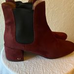 Coach : Wine Tia Suede Ankle (FG2911) Bootie Slip On Boots- 9- wear Photo 7