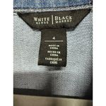 White House | Black Market  Denim Jean Jacket Size 4 Cotton Blend Photo 4