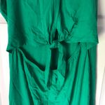 Gap NWT  Kelly Green Tie Back Tall Midi Dress Photo 2