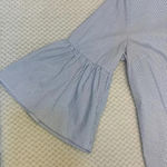 Banana Republic Blue and white pin stripe sz XL bell sleeve office business work Photo 5