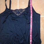 Vintage Teal Blue Olga Brand Feminine Satin and Lace Camisole size 36 Size M Photo 10