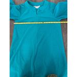 Vanity Fair Vintage Teal Zipper Front Robe Maxi Long Sleeve Womens Size Small P Photo 4