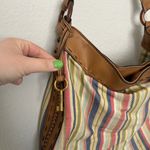 Fossil Vintage  Shoulder Bag Striped Multicolor‎ Retro Everyday Casual Photo 2