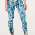 Lululemon Wunder Under leggings size 6 Sun Dazed Multi Blue Photo 0