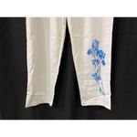 Unique Floral Women's White Pants/Trousers Sz XL SKU 4527 Photo 2