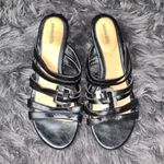 Sole Senseability Justine black silver wedges Size 10 Photo 5