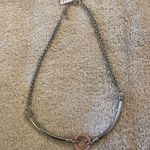 Lia Sophia Classic Silver Toned Bar And Rose Gold Disc Necklace - Mixed Metal -  Photo 0