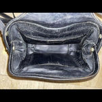 Vtg Guy Laroche Paris shoulder Crossbody Leather Purse Black 9”x6”x4” Photo 8