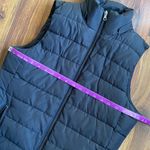 Banana Republic  Puffer Vest Fuzzy Lined Thick Size Medium Black Photo 7