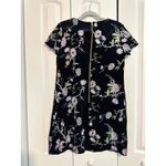 Calvin Klein  Women‎ Black Velvet Floral Embroidery Sheath Dress Size 8 Photo 6