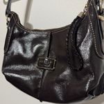 The Sak Y2K Chocolate Brown Leather Shoulder Bag 2000s VTG Fall Faux Photo 3