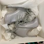 Tiffany Designs Gray Fringe Ankle Bootie Italian Designer SIZE 6 Disco Cowgirl Western $345 NEW Photo 2