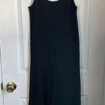Oak + Fort  black jumpsuit drawstring sleeveless wide leg Photo 0