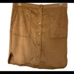 Jolt #123  camel vegan suede mini skirt Photo 2