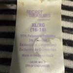 secret treasures Women's XL Sloth Applique Striped Sweatshirt Multicolor Photo 3