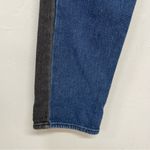 PacSun  Black & Blue Contrast High Rose Straight Jeans Womens 23 Two Tone Fall Photo 4