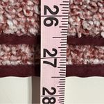 Vanilla Bay Women’s‎  Size Small Burgundy Faux Sherpa Sweatshirt Front Snaps Photo 12