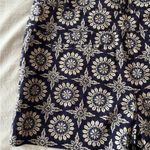 Elevenses Anthropologie Navy Floral Medallion Shorts Size 12 Boho Chic Photo 8
