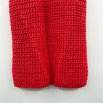 Madewell  Crochet-Knit Crewneck Sweater Sleeveless‎ Tank in  Crushed Watermelon Photo 4