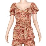 Majorelle  Shiloh Mini Dress, Red Leopard, Small Photo 5