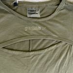 Gymshark Long Sleeve Cut Out Khaki Size Small Photo 2