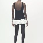 ZARA  dress jumpsuit scort ruffled black bodycon fitted evening Photo 7