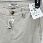 Madewell  The Dean Easy Straight Pant Bone Beige Cotton Linen Relaxed W 24 NWT Photo 9