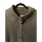 Talbots L Cotton/Cashmere/Nylon blend unique button heavy knit cardigan classic Photo 3