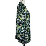 Maggie Barnes  0X-Large (14/16W) Tunic Top Geometric Semi-Sheer Button-Up Multi Photo 3