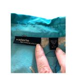 Valerie Stevens  Silk Wrap Blouse Blue Size M Y2K Photo 2
