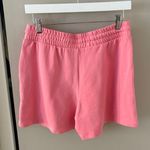ZARA Pink Fleece Loungwear Shorts Photo 1