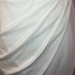 PRETTYGARDEN Semi formal dance wedding reception one sleeve shoulder keyhole wrap ivory dress Photo 3