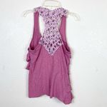 Eyelash Couture Y2k Pink Ruffled Cutout Racerback Tank Top Photo 1