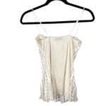 Vintage y2k Babydoll Coquette Ballet Fairy Mesh Floral Lace Silk Blouse Small Photo 3