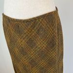 Vintage Plaid Wool Skirt Linda Allard Ellen Tracy Preppy Lit Kid Bookstore GIrl Brown Size 14 Photo 4