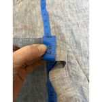 Linen Chambray Oversized Top Lands' End 2X Relaxed Minimal Comfort Blue Size undefined Photo 6