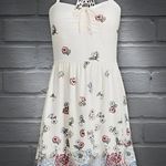 No Boundaries  Sundress Empire Lace Back and Halter Straps Floral Junior L NWT Photo 3