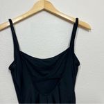 Oscar de la Renta  Black Cherry Blossom Embroidered One Piece Swim Photo 9