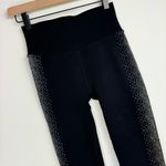 Fabletics High Waisted Sculptknit Leggings Sz Small Black Reflective Photo 6