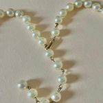 Signed Castlecliff Pearl Necklace Vintage 27” Hook Clasp Classic Feminine Elegant White Photo 7