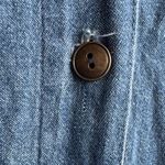 Vintage Plus Size Button Front Denim Dress 90s Cottagecore Prairie Style Blue Photo 2