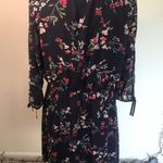 Maurice's Floral Sheer Sleeve Keyhole Dress Photo 1