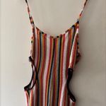 ZARA Colorful Striped Terry Cloth Cut Out Jumpsuit Size Large Photo 3