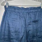 Magaschoni magashoni navy linen pants jogger cargo minimal career natural quite Luxury boho Photo 5