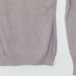 EXPRESS Womens Plunge V Neck Long Sleeve Knit Sweater Size S Tan Minimalist Photo 2