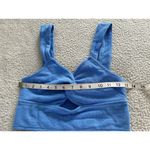 Madewell  Cutout Knot-Front Crop Tank Top Oasis Blue Size S Photo 9