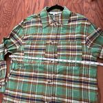 Green Plaid Shirt Dress Photo 6
