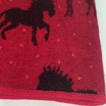 Tally Ho Wool Horse Zip Up Vest Size X Large Red Photo 1