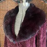 Size L//Vintage 90s Glam Rock Purple Faux Fur Coat Size L Photo 2